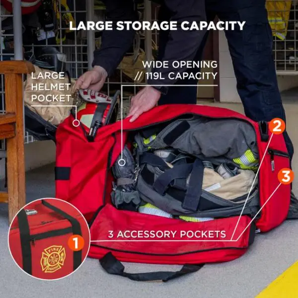 ERGODYNE: Arsenal 5005 Large Firefighter + Rescue Turnout Bag - Image 4