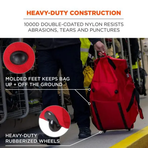 ERGODYNE: Arsenal 5005W Wheeled Firefighter Turnout Bag - Image 4